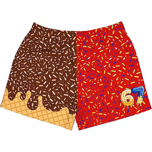 Shorts en polyester personnalisés à motif goutte de crème glacée, tailles jeunes et adultes, séchage rapide, pour la rentrée scolaire, vêtements de sport d'équipe - Product Image 1