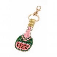 2026 Latest Handmade Woven Embroidery Patterns Glass Beads Custom Name Keychains Eco-Friendly Lightweight Fashion Accessories - Product Image 3