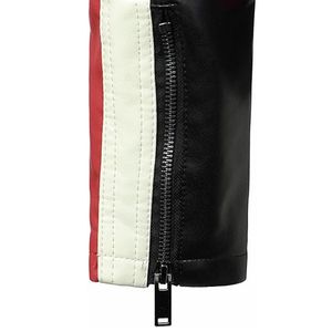 Heavy Duty Motorbike <b>Racing</b> <b>Jacket</b> Protective Motorcycle Leather Wear with Reinforced Safety Panels - Product Image 4