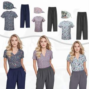 Hospital <b>Doctor</b> Nurse Medical Scrub Uniform Comfortable Lightweight Breathable Nursing Scrubs <b>Set</b> Manufacturer - Product Image 6