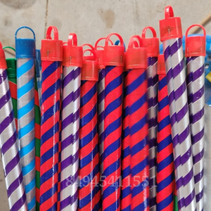 Mango de escoba de madera de eucalipto con diseño de rayas, tamaño personalizado, listo para carga a granel - Product Image 5