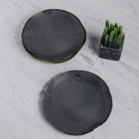 Assiette de présentation de mariage en acier inoxydable gravée, motif floral personnalisable, incassable, style classique, lavable, OEM/ODM