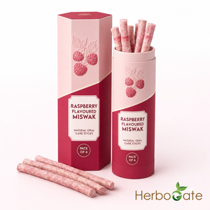 Miswak con sabor a frambuesa, palo de cuidado bucal natural con sabor a frutas frescas que proporciona una limpieza suave de los dientes, encías saludables y duraderas. - Product Image 3