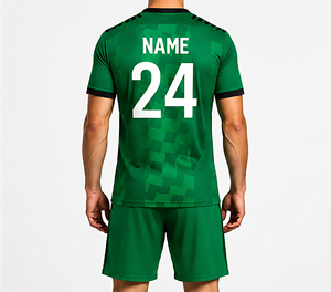 Vêtements de football en polyester 100% imprimés par transfert thermique en gros, ensembles complets, couleurs personnalisées, prix bas, uniformes - Product Image 3