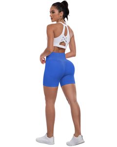 Workout Gym Shorts For Women Biker Shorts High Waisted Tummy Control Butt Lifting Running Sports Yoga <b>Booty</b> Scrunch Butt Shorts - Product Image 2