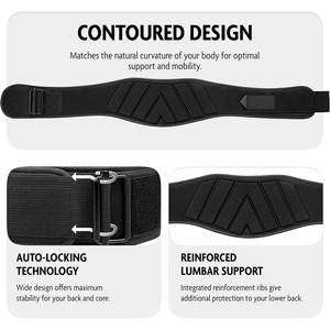 Adjustable Design for Strength Training Gym Workouts Non-Slip Closure Unisex Customizable Durable Weightlifting Neoprene Belts - Product Image 3