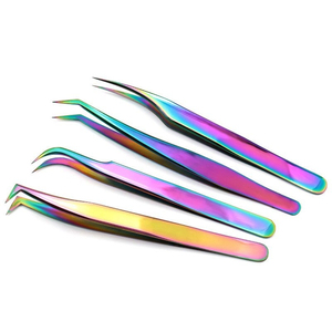 Pince à épiler antistatique pour cils, pointe précise, en acier inoxydable, outil de beauté professionnel, applicateur pour extension de cils en salon - Product Image 5
