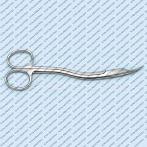 กรรไกรเย็บแผลเฮท ขนาด 6 นิ้ว ใบมีดโค้งสองด้านแบบหยัก สแตนเลสสตีล ใช้งานด้วยมือ เครื่องมือผ่าตัด ได้รับมาตรฐาน CE - Product Image 6