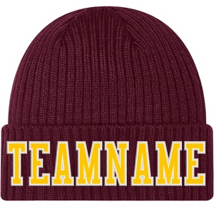 Casquette en tricot personnalisée avec broderie 3D, doublée de polaire, très résistante, extra chaude, protection contre le froid extrême, pour les températures extrêmes - Product Image 1
