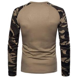 Camiseta Deportiva de Manga Larga de Algodón para Gimnasio, Diseño Moderno, Casual, Ajustada, con Gorra para Hombre - Product Image 5