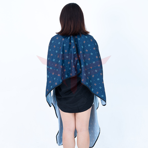 Cape de coiffure imperméable à motifs bleu marine, robe de coupe de cheveux pour salon, cape de barbier - Product Image 2