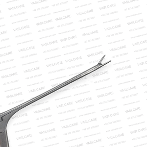 Micro-pince alligator 3 pouces à mâchoires dentelées pointues, instrument ORL pour l'élimination du cérumen, instrument ophtalmique, instrument de microchirurgie auriculaire - Product Image 2