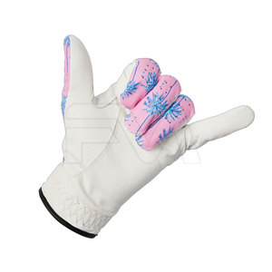 Guante de Golf DARIB IMPEX Transpirable para Hombre, de Piel de Cabra con Estampado de Palmeras, Cierre de Tirón y Diseño en Relieve - Product Image 4