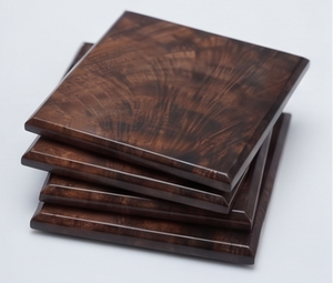 Deluxe Wooden Square <b>Coaster</b> Heat Resistant Modern Design for <b>Table</b> Decoration Mats & Pads Perfect Home Dining Accessories - Product Image 4
