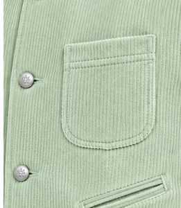Men's Corduroy <b>Vest</b> Mandarin Collar Button Closure Full <b>Sleeve</b> - Product Image 6