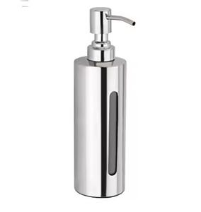 Elegant Metal Soap <b>Dispenser</b> Bottle Smooth Finish Durable Pump Refillable Liquid Soap <b>Dispenser</b> Bathroom Decor - Product Image 6