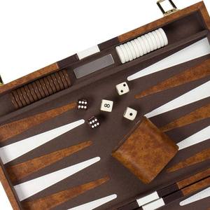 Jeu de Backgammon et d'Échecs Classique Éducatif Pliable Personnalisable en Cuir Durable pour Enfants et Adultes, Jeu de Divertissement en Plein Air - Product Image 5