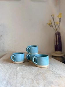Tasse à expresso élégante en céramique avec glaçure ciel étoilé, design discret, poignée robuste, rétention de chaleur, pour cuisine moderne - Product Image 3