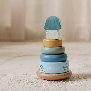 Wooden <b>Ring</b> Stacking Toy for Hand-Eye Coordination Baby & <b>Kids</b> Decor Product - Product Image 5