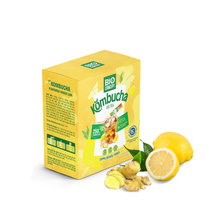 Vente directe d'usine, kombucha au gingembre et au citron vert, sans additifs, thé aux fruits, boîte en papier duplex, emballage personnalisé pour thé - Product Image 1