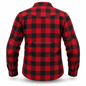 Motorbike <b>Flannel</b> Shirt With Kevlar Lining Durable Construction And Comfortable Fit Designed For Riding & Everyday Outdoor Wear - Product Image 3