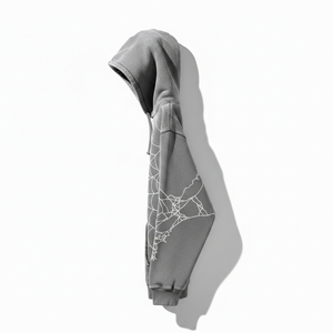 Sudadera con Capucha de Alta Calidad, Sudadera Personalizada con Estampado Puff, Sudadera de Forro Polar con Diseño de Telaraña para Hombre, Conjuntos Deportivos al por Mayor, Proveedores de Ropa Urbana - Product Image 1