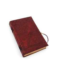 Carnet en cuir gaufré avec marque-page |   Journal d'écriture rechargeable pour les voyages et le croquis, journal d'écriture créative - Product Image 1