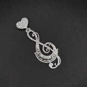 Pendentif Note de Musique en Argent 925, Pendentif Musical Personnalisé en Moissanite VVS, Pendentif Hip-Hop Iced Out, Cadeau Parfait pour Musiciens et Artistes - Product Image 5