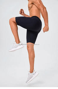 Pantalones Cortos Deportivos de Compresión para Hombre, Shorts Ajustados de Nailon y Spandex para Gimnasio, Correr - Product Image 6