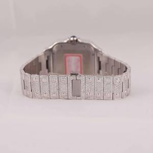 Reloj de Cuarzo de Lujo con Correa de Acero Inoxidable, Resistente al Agua, con Diamantes, para Fiestas y Eventos - Product Image 4