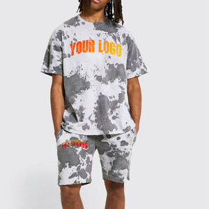 Conjunto de Camiseta y Pantalones Cortos Estampados de Algodón 100% para Hombre, Talla Grande, Ajuste Regular, Ecológico, Transpirable, Personalizado, Conjunto Doble de Moda - Product Image 5