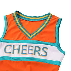 Uniforme de cheerleading pour femmes, dernier design, impression par sublimation personnalisée, polyester. - Product Image 5