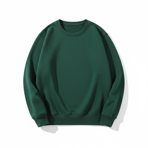 Sweat-shirt à col rond brodé surdimensionné, motif uni, grammage lourd, streetwear d'hiver pour couples, OEM - Product Image 1