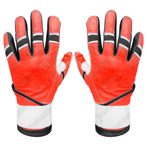ถุงมือตีเบสบอล/ซอฟต์บอล SAAR INDUSTRIES สำหรับผู้ใหญ่ หลายสี ทนทาน กันลื่น ทำจากหนัง ดีไซน์แบบข้อมือยาว ใช้ได้ทั้งมือซ้ายและขวา - Product Image 1