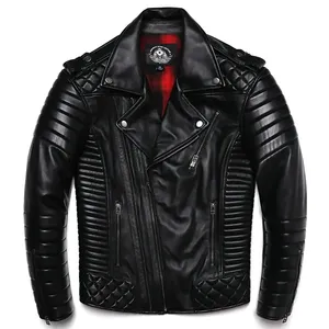 High Quality OEM Men <b>Leather</b> <b>Jacket</b> 2026 Custom <b>Genuine</b> <b>Leather</b> <b>Jacket</b> Manufacturer - Product Image 3