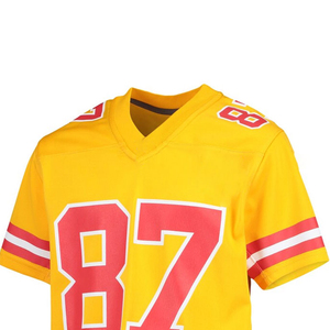 Maillot de rugby imprimé et cousu avec nom et numéro d'équipe, maillot de football américain personnalisé, cadeau pour hommes, femmes, jeunes, enfants, fans de sport - Product Image 4