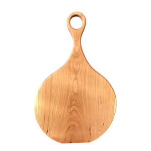 Planche à découper ronde en bois d'acacia de qualité supérieure avec poignée, plateau de service en bois pour la cuisine, la pâtisserie et la décoration de la maison - Product Image 2