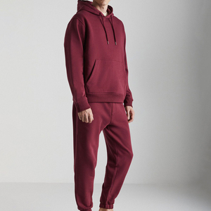 Conjunto Deportivo Personalizado al por Mayor para Hombre, 100% Algodón, Talla Grande, con Apliques Bordados, Sudadera con Cremallera y Pantalones Deportivos Unisex - Product Image 3