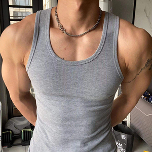 MILIENZ SPORTS APPAREL Camisetas sin mangas de cuello alto para hombre, 100% algodón, corte formal, longitud regular, estilo vintage lavado, ODM - Product Image 2