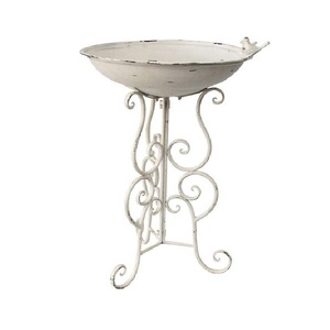 Nouveauté : Bain d'oiseaux de jardin de luxe en métal et fer, décoration pour extérieur, taille, forme et couleur personnalisables - Product Image 2