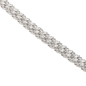 Bracelet tennis en diamants de laboratoire marquise angulaire de 19,7 carats, plaqué or 14 carats, pour femme, certifié IGI, élégant - Product Image 3