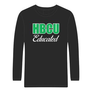 T-shirt à manches longues 2026 HBCU Educated Black 100% Coton Broderie Chenille Sororité Grecque Divine Nine Apparel Tee-shirt Personnalisé - Product Image 1