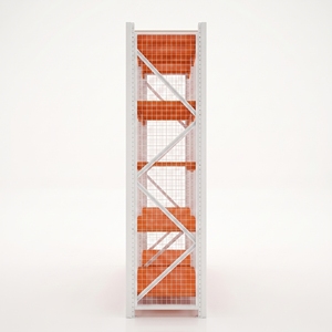 Étagère de moyenne capacité avec portes coulissantes en acier laminé à froid, gain de place, avec revêtement en poudre gris - Product Image 1