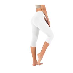Leggings de Yoga Capri de Cintura Alta para Mujer, al por Mayor, Personalizados, con Bolsillo, Transpirables, Elásticos, para Gimnasio, Fitness, Entrenamiento Deportivo - Product Image 4