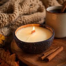 Bougie en Coque de Noix de Coco Écologique Haut de Gamme, Cire de Soja, Parfumée, Tendance, Aromathérapie, Vente en Gros Direct Usine - NOUVEAUTÉ POPULAIRE - Product Image 2