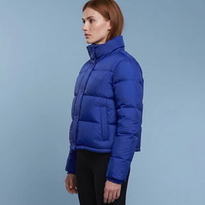Blouson matelassé en coton teint de qualité supérieure, style hip-hop décontracté, avec logo brodé à rivets, respirant et chaud pour femme - Product Image 5