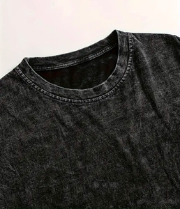 T-shirt délavé pour homme, en coton doux et léger, respirant, idéal pour la salle de sport, l'entraînement et le quotidien. - Product Image 2