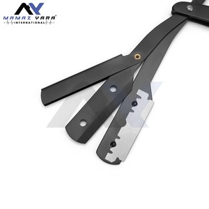 Premium Stainless Steel Swing Lock Straight Edge <b>Razor</b> <b>for</b> <b>Men</b> Professional Barber Shavette Classic Blade Beard Face Shaving - Product Image 2
