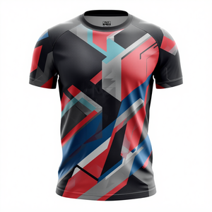 Ensemble court pour homme à sublimation géométrique - Product Image 4
