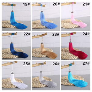 Pampilles en soie extra-épaisses de 80 mm de haute qualité, longues pampilles pendantes, accessoires artisanaux en soie haut de gamme avec une grande visibilité - Product Image 5